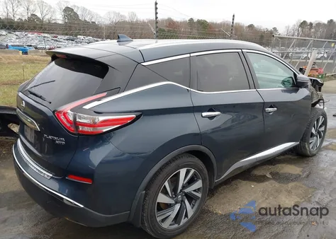 2017 Nissan Murano Platinum из США, поврежденный, VIN 5N1AZ2MH0HN187062